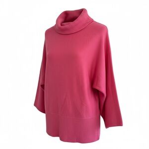 Vértigo , Chic Women's Cowl Neck Sweater in Vibrant Pink size M
